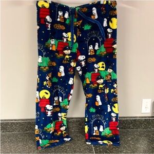 peanuts Charlie Brown plush pajama pants 2x